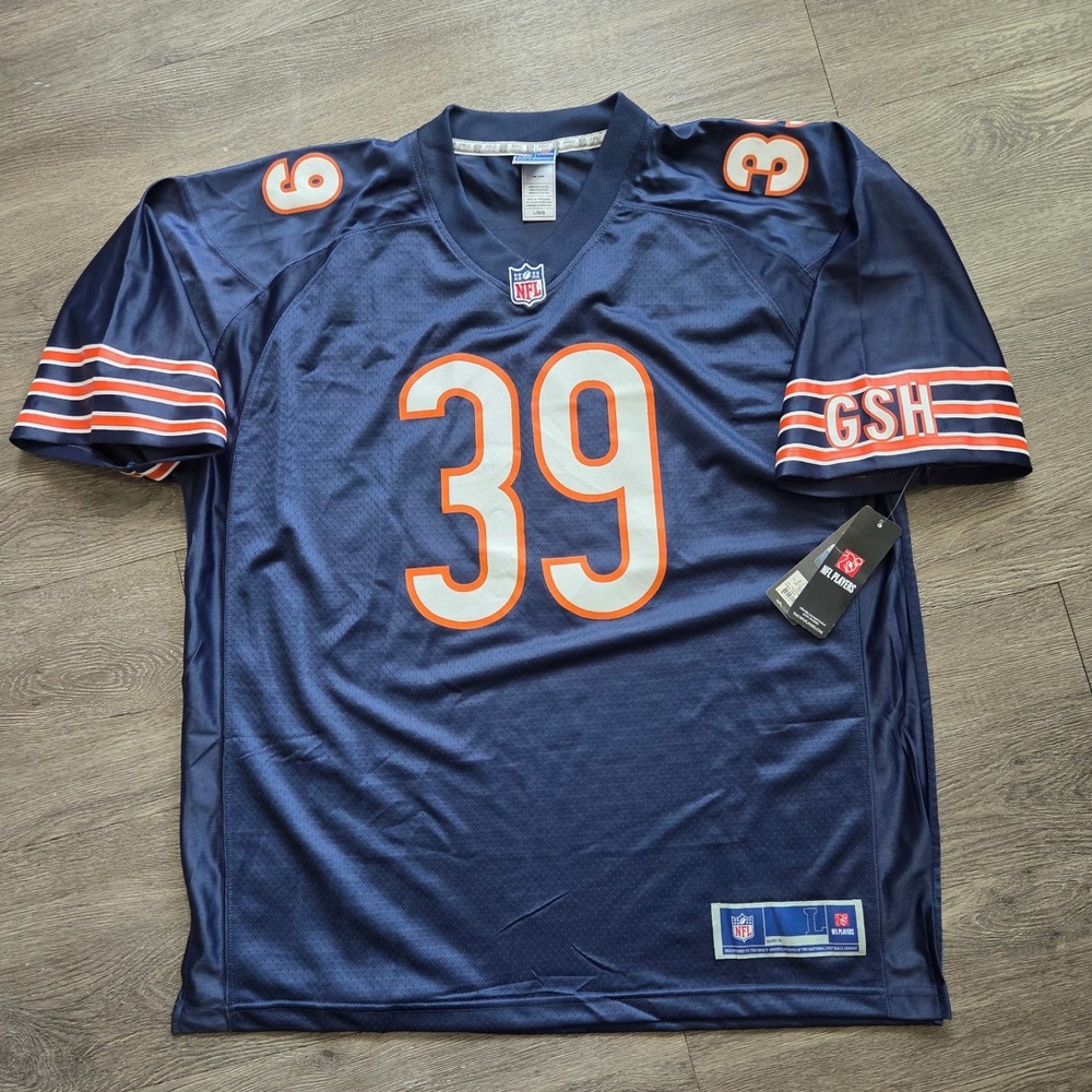 New NFL Pro Line Chicago Bears Eddie Jackson Jersey Mens Large Navy #39